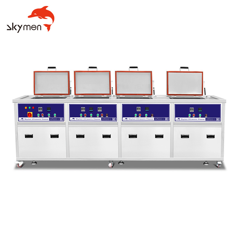 Équipement de nettoyage ultrasonique à quatre cuves chauffées, nettoyage, rinçage, séchage