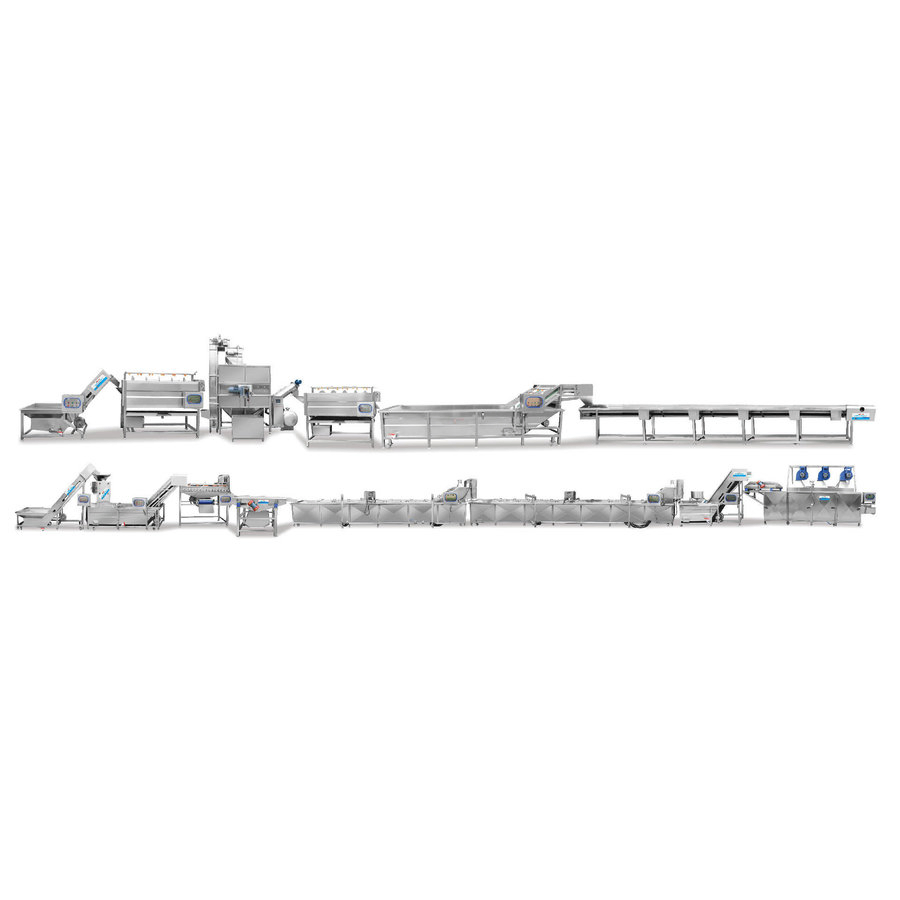 Full Automatic Quick-Frozen French Fry Production Line Potato Chip Production Line