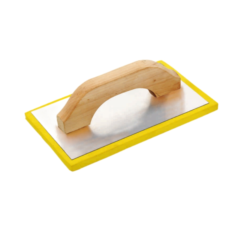 Yellow EVA Plaster Grout Floats Trowel with Wood Handle
