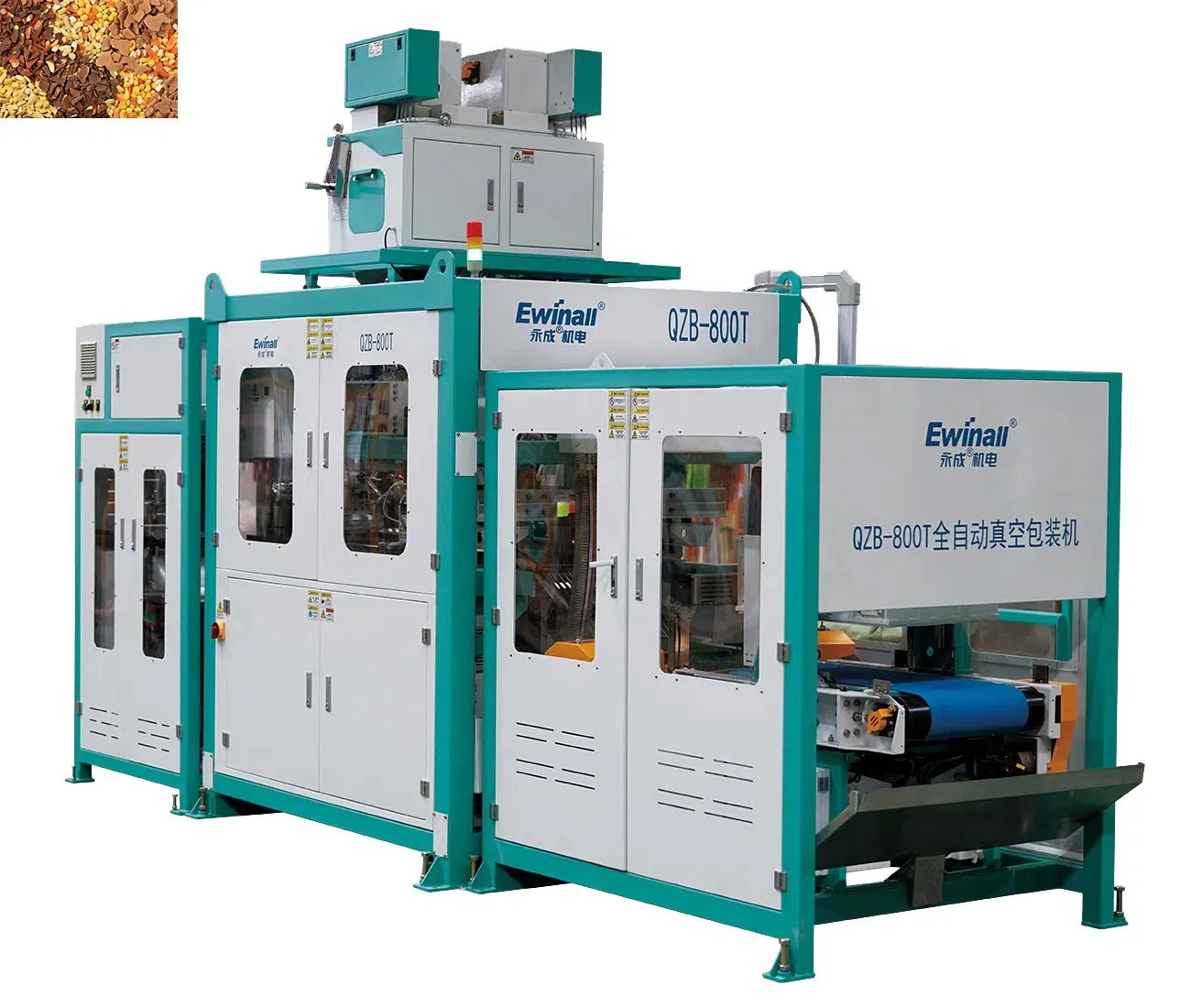 Qzb-800t Macchina industriale confezionatrice sigillante rapida multifunzionale per cereali grossolani
