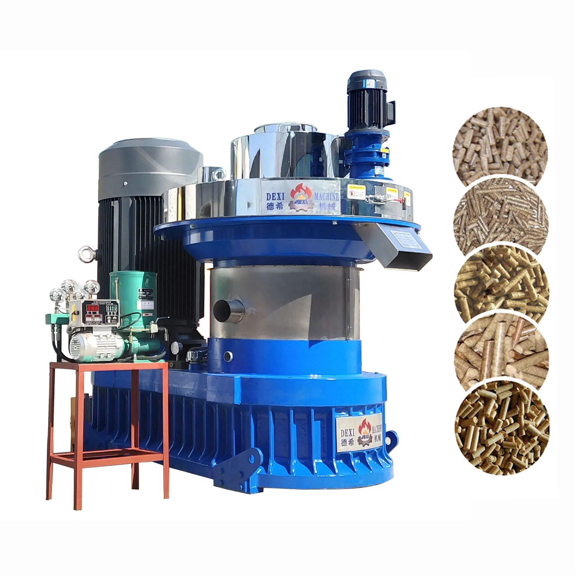 XGJ560P 132kw 2ton/Hour Vertical Ring Die Biomass Fuel Wood Pellet Machine