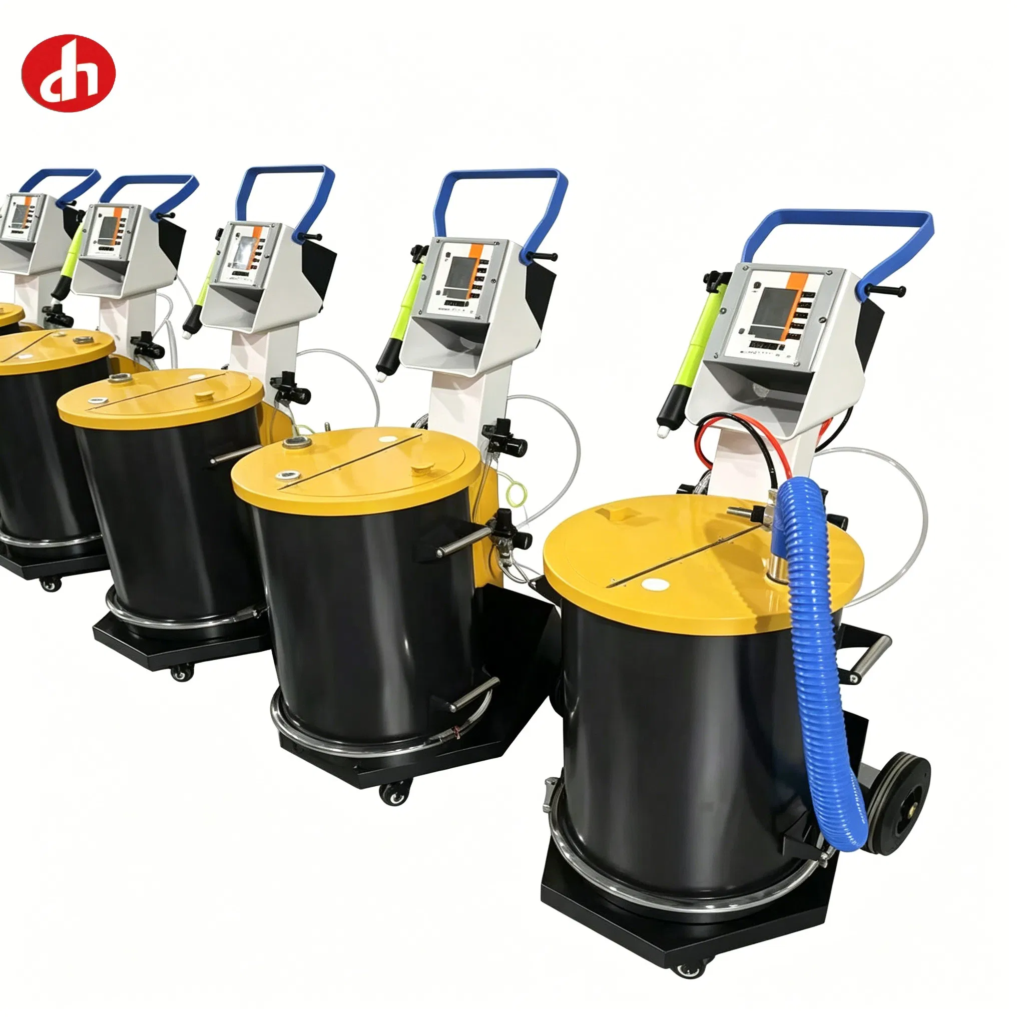 Manual Silver Chrome Spray Paint Electrostatic Coating Equipment for Car Wheels