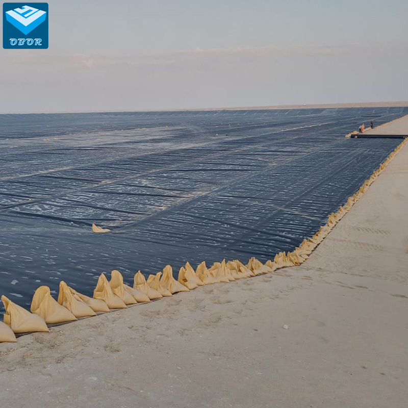0.3mm/0.5mm/0.75mm/1mm/1.5mm/2mm ASTM GM13 Waterproof HDPE Geomembrane Pond Liner for Aquaculture, Dam, Landfill, Tunnel, Mining, Biogas, Fish Farm