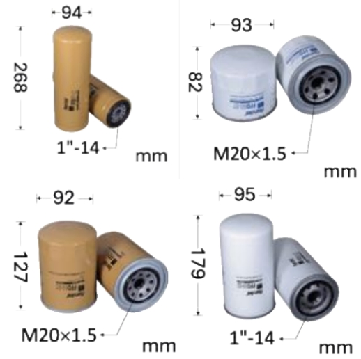 Filtro del carburante, filtro diesel, parti di ricambio, combinazione per escavatore E120b E200b E300b per Caterpillar
