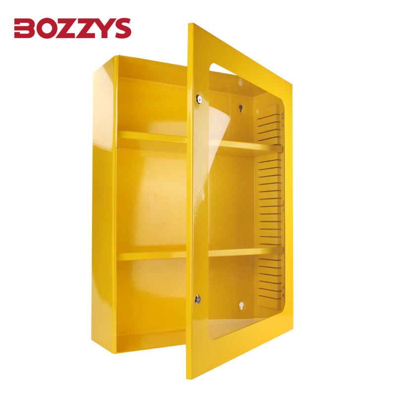 Stazione di blocco e etichettatura in acciaio Bozzys 800*1200*250 mm con fronte trasparente