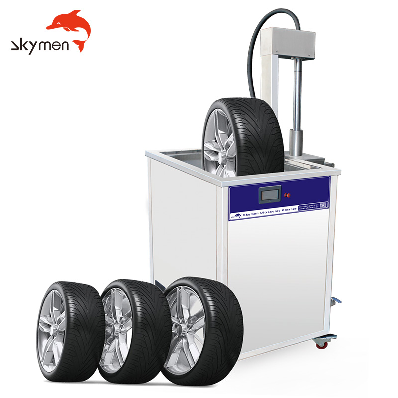 Nettoyant rapide pour pneus et roues, élimine huile et graisse avec une rotation et un nettoyeur à ultrasons