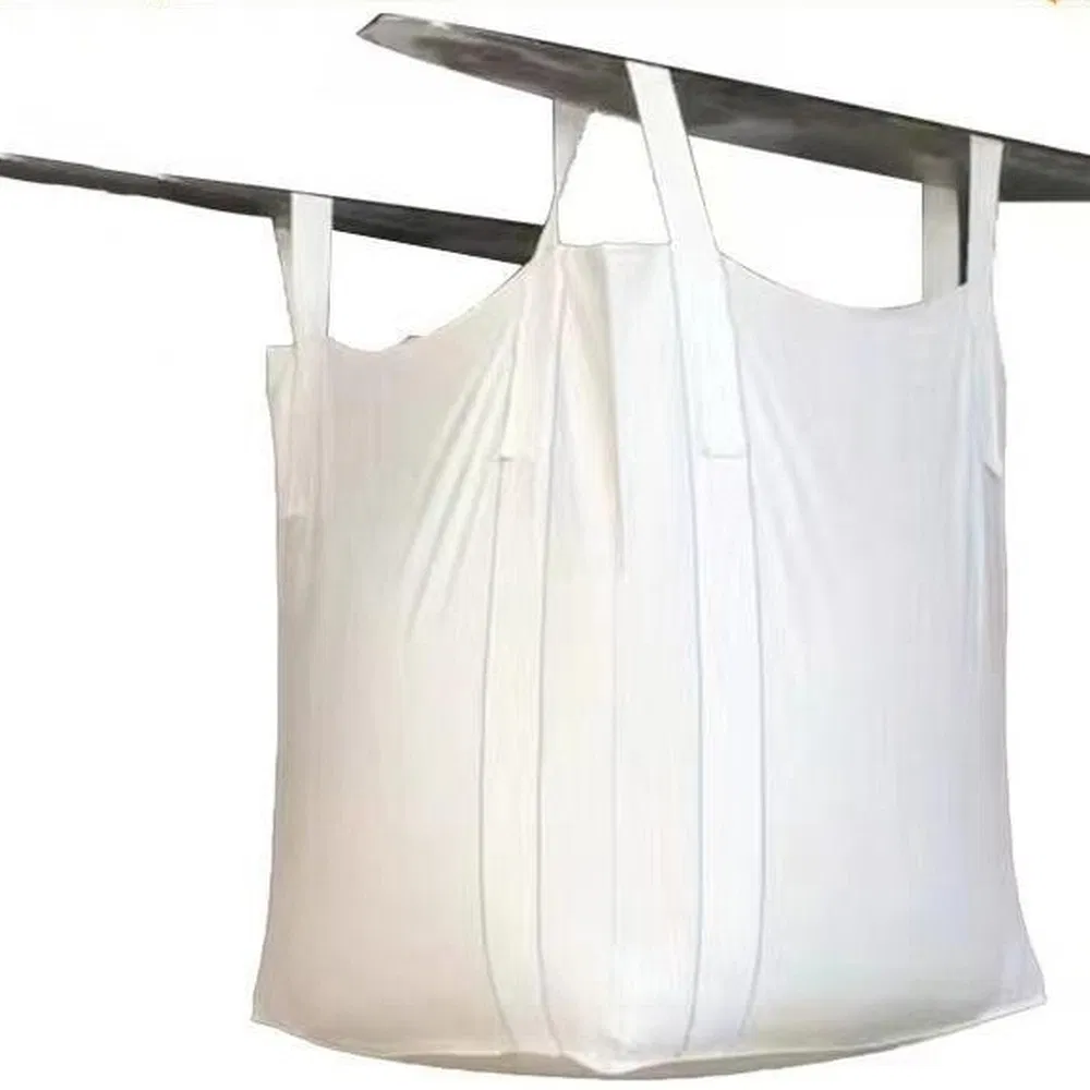 Sacco Big Bag per Alimenti di Grado Alimentare con Rivestimento in PE e Bocchettone di Riempimento Superiore per Zuccherifici