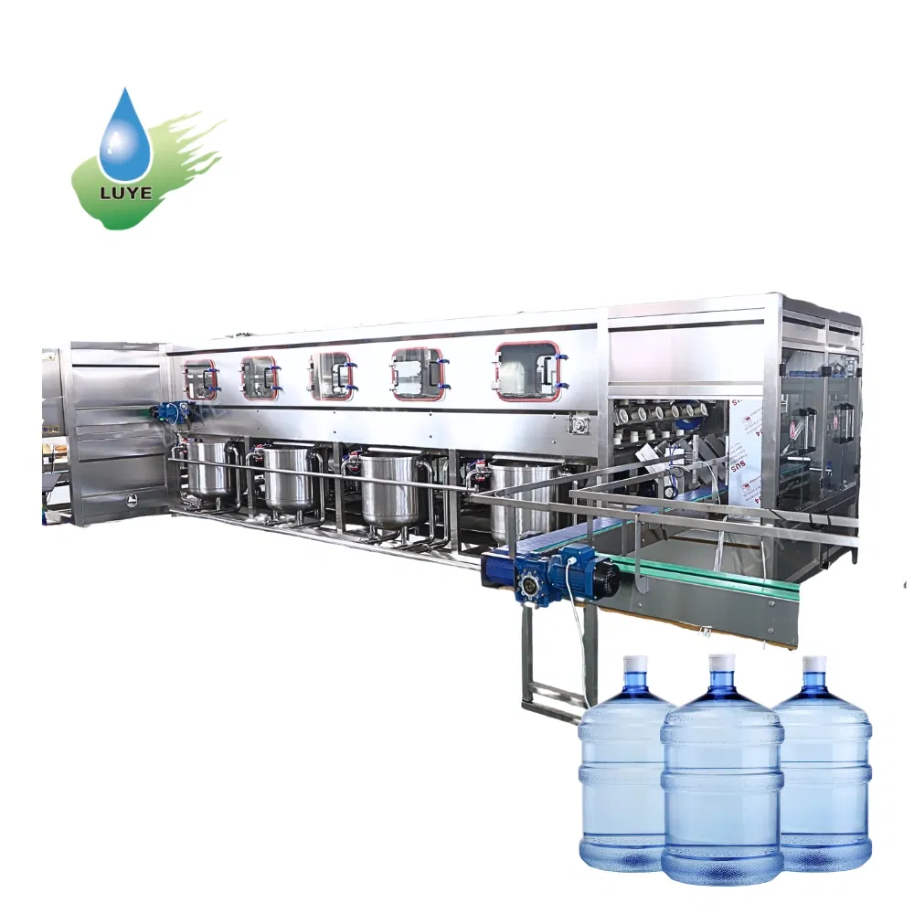 Pure Water 19L Gallon Filling Equipment Purified Water Bottling System 300 Bph Station