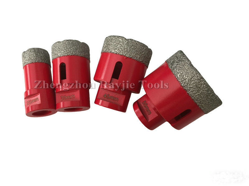 Fresa a tazza diamantata con attacco 5/8-11, punte per trapano per piastrelle in porcellana, diametro esterno 6-180 mm, punte diamantate brasate sottovuoto.