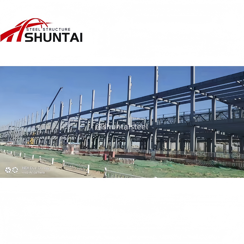 Prefab-Werkstatt Industriehalle Metallrahmen Lagerhalle Vorgefertigte Stahlkonstruktion Lagerhalle