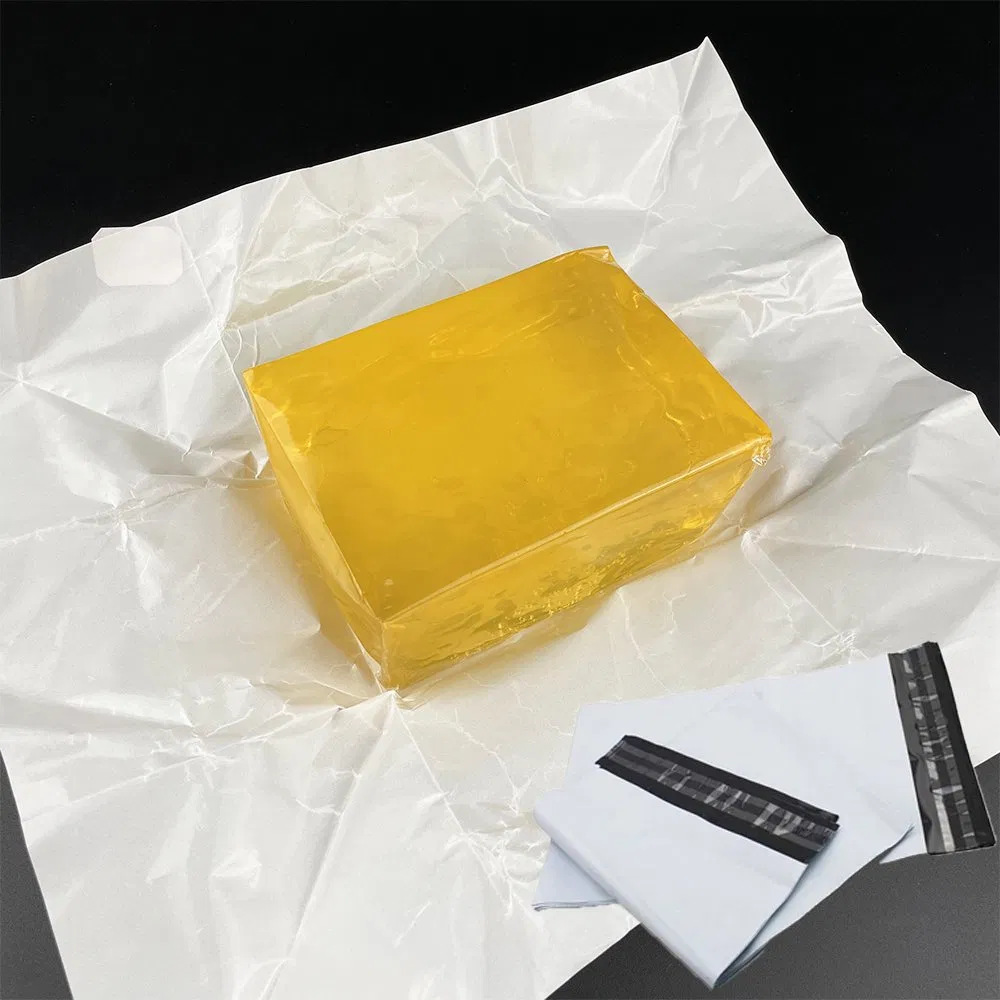 Self-Seal Sensitive Pressure Hot Melt Adhesive for Courier Packing Bags Yellow Hot Melt