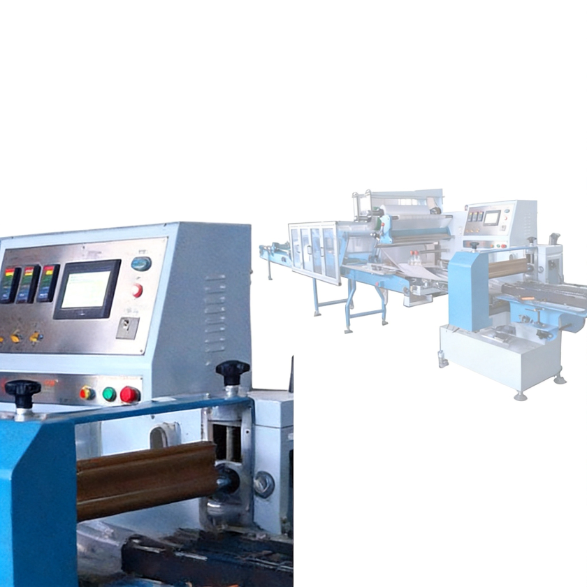 Blue and Silver 30-80bags/Min Collective Bottles Shrink Wrapping Equipment