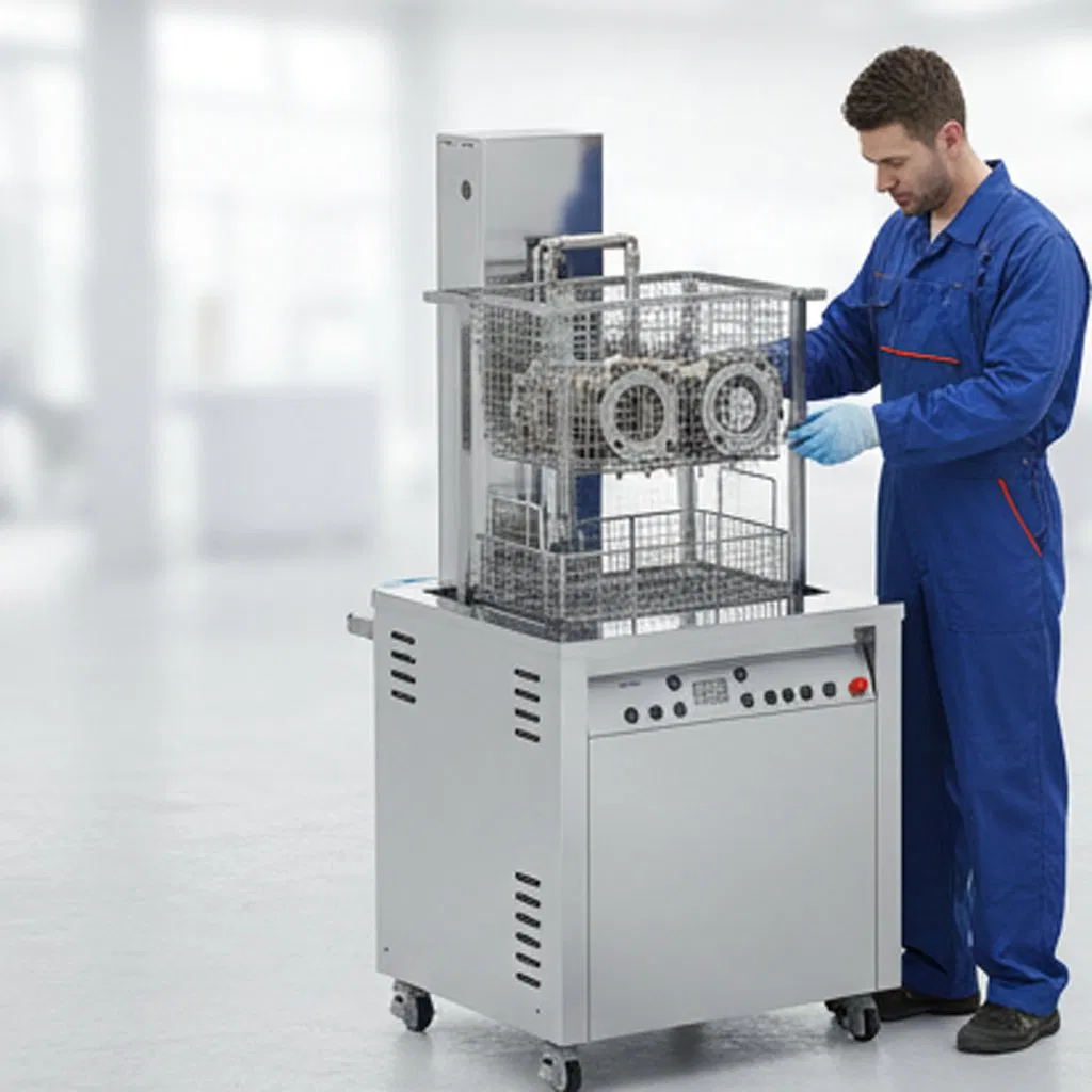 38~2400L Anpassbarer industrieller Ultraschallreiniger mit Hubsystem Einzeltank-Reinigungsmaschine