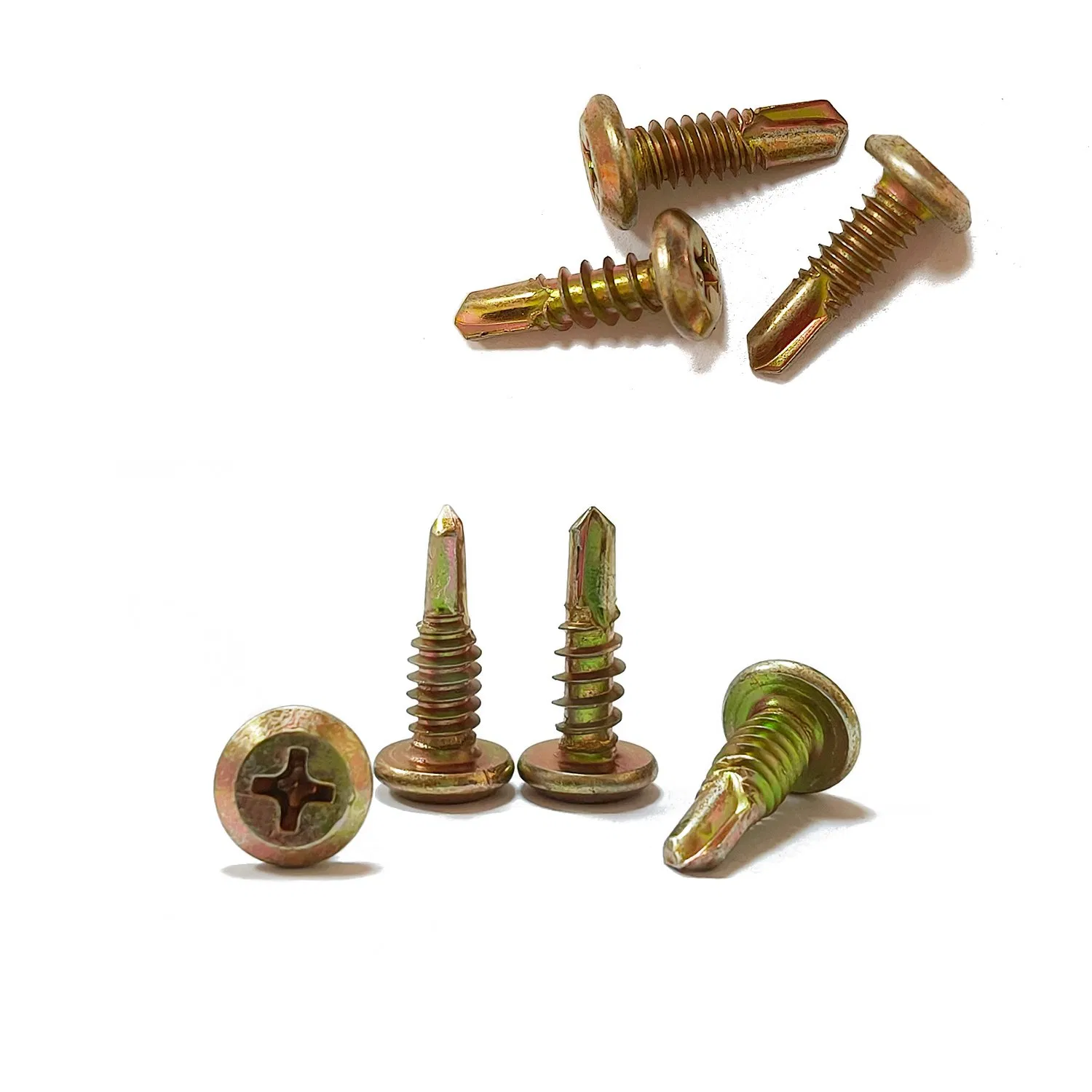 Phillips Self Drilling Screws Color Zinc Plated Housing Fasteners