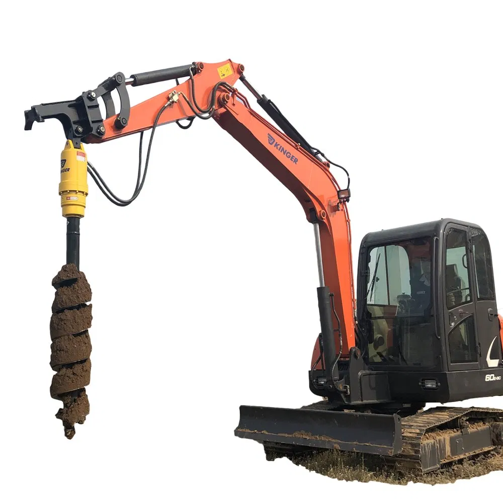 High Efficient Big Power Tree Planting Hole Drilling Hydraulic Auger Drive for Mini Excavator Skid Steer Loader