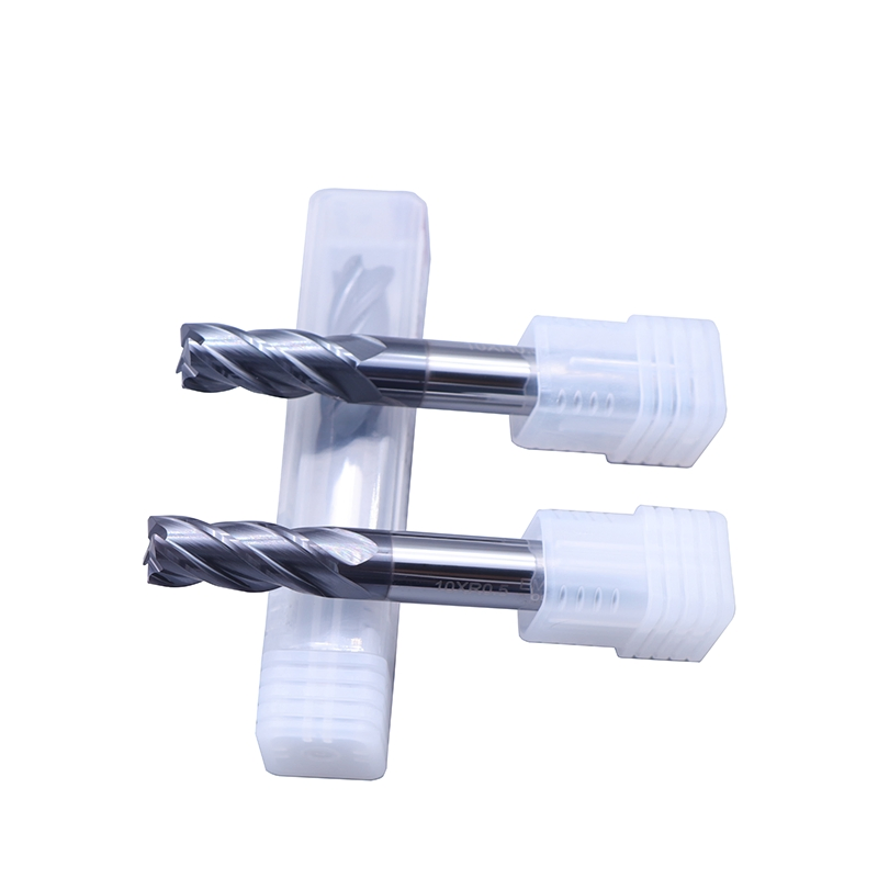 UNT Carbide 4 Flute Corner Radius End Mill TiAlN Coated HRC55