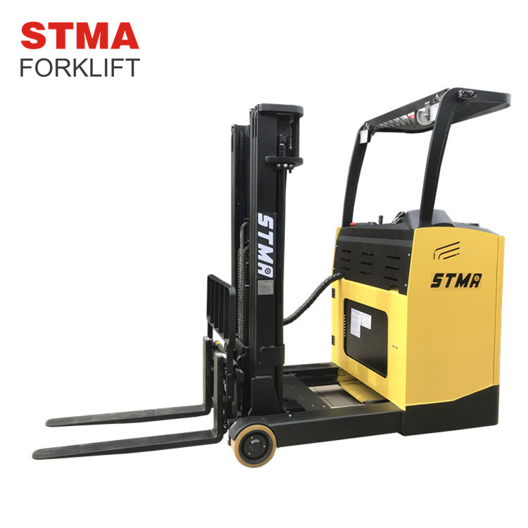 Stma Brand Stand Type 1.5ton Electric Reach Truck with 24V/270ah Capacity Battery