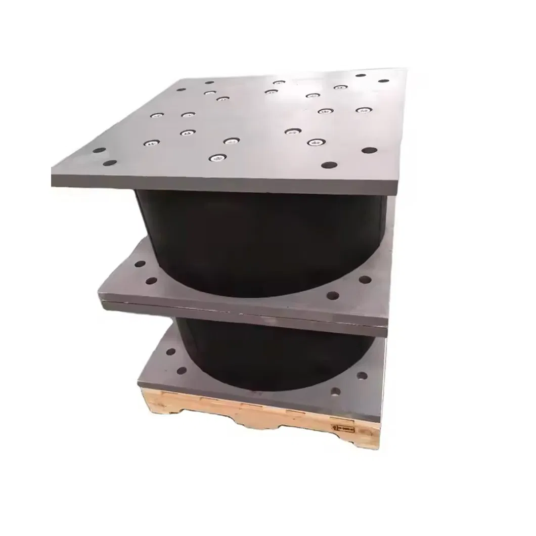 Appoggio in gomma piombato per l'assorbimento degli urti negli edifici Isolatore sismico Appoggio elastomerico in gomma per l'isolamento dei ponti Cuscinetto in gomma per ponti
