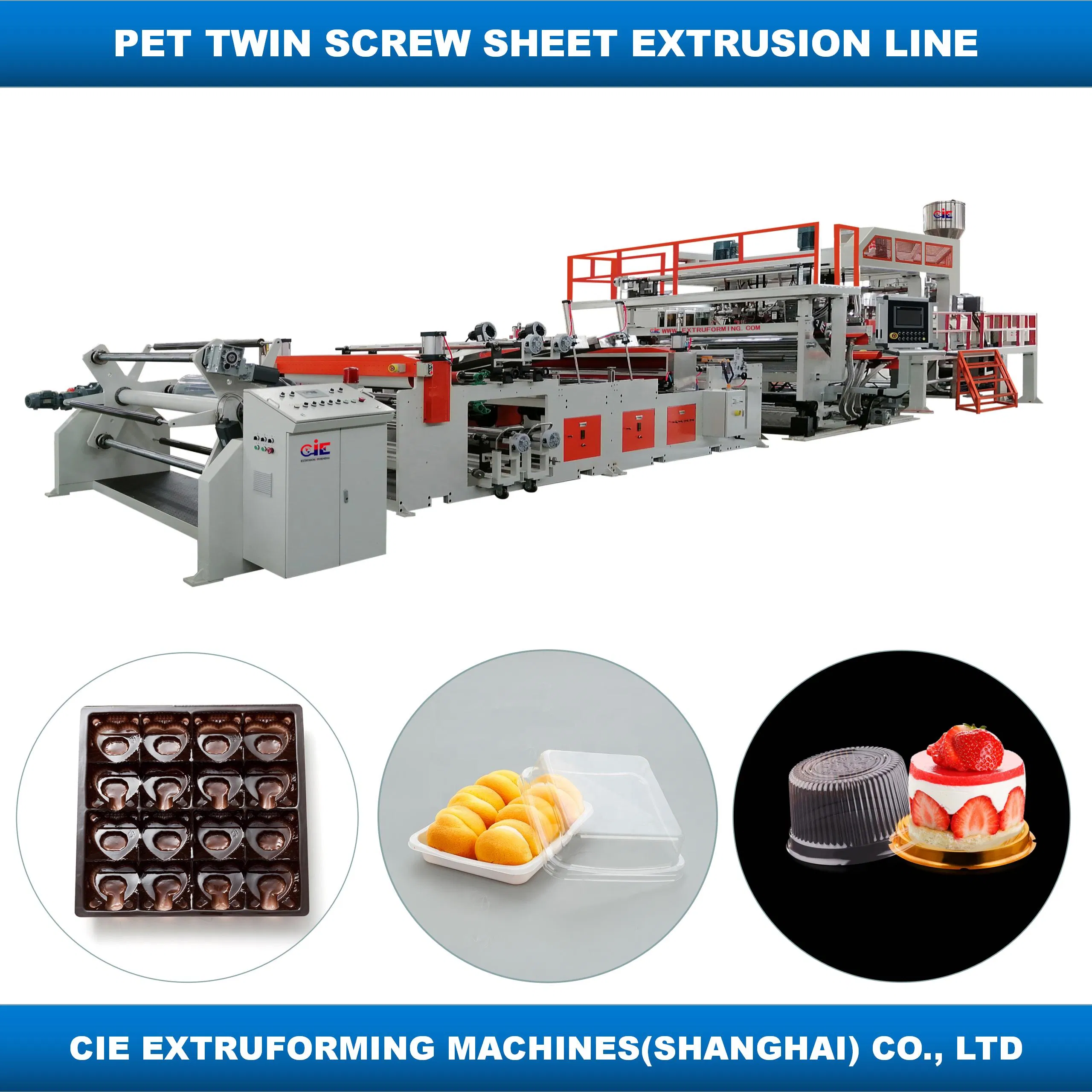 Plastic RPET PP PS Sheet Extruder Machine, PLA Sheet Extrusion Line Making Machine, RPET Sheet Extruder