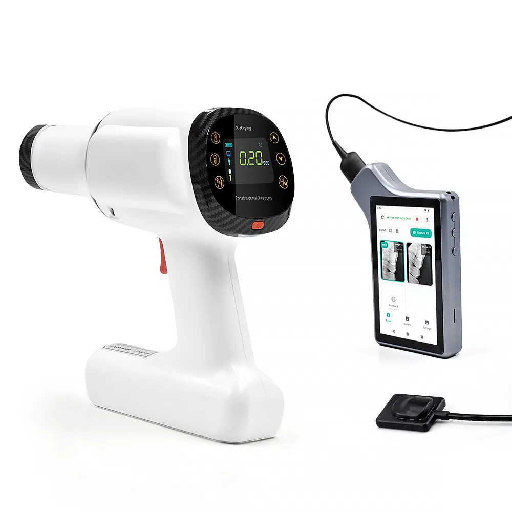 Portable Dental X-ray Machine with Built-in Display Digital Sensor Rvg Kit