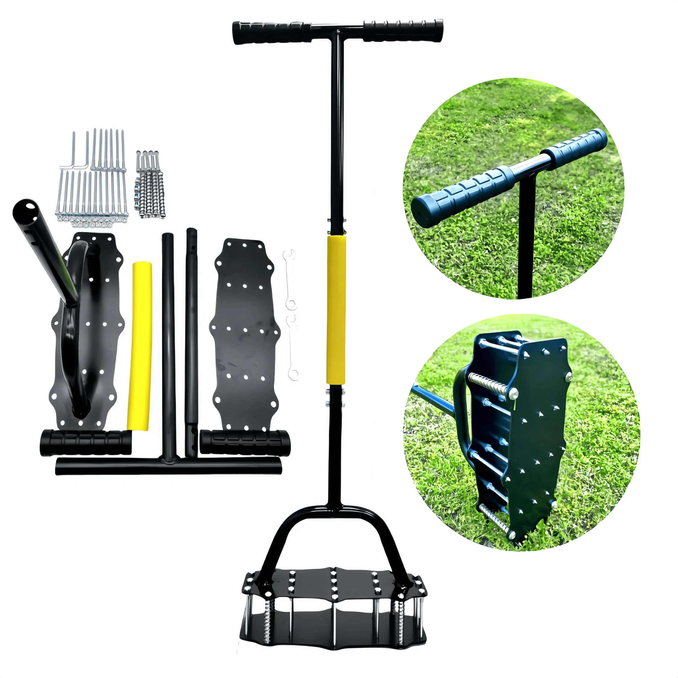 Hand Cultivator Lawn Aerator Tool for Garden Soil Loosening & Aeration