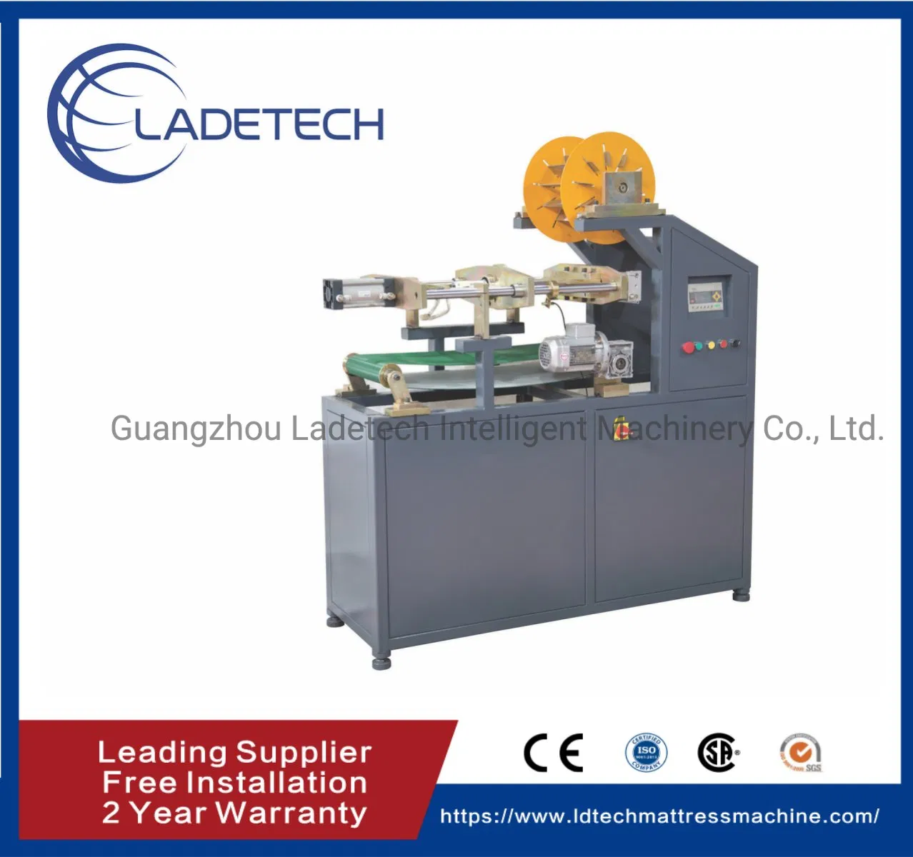 LDT-UC Ultrasonic Pocket Spring Strip Cutting And Welding Machine Pocket Spring Production Line
