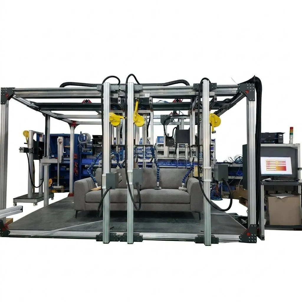 Computerized Sofa Seat Back & Armrest Fatigue Comprehensive Performance Tester Machine