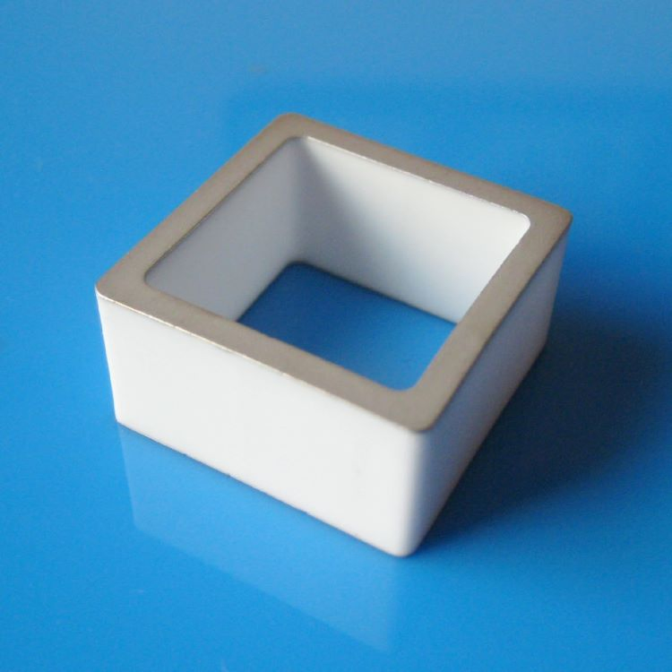 Silver Firing Alumina Structural Component Metallized Ceramic Insulator