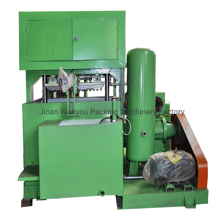 Macchina semiautomatica per vassoi per uova da 700 PZ/H, macchina per formatura della polpa per produrre vassoi per uova in carta, cartoni, vassoi per scarpe