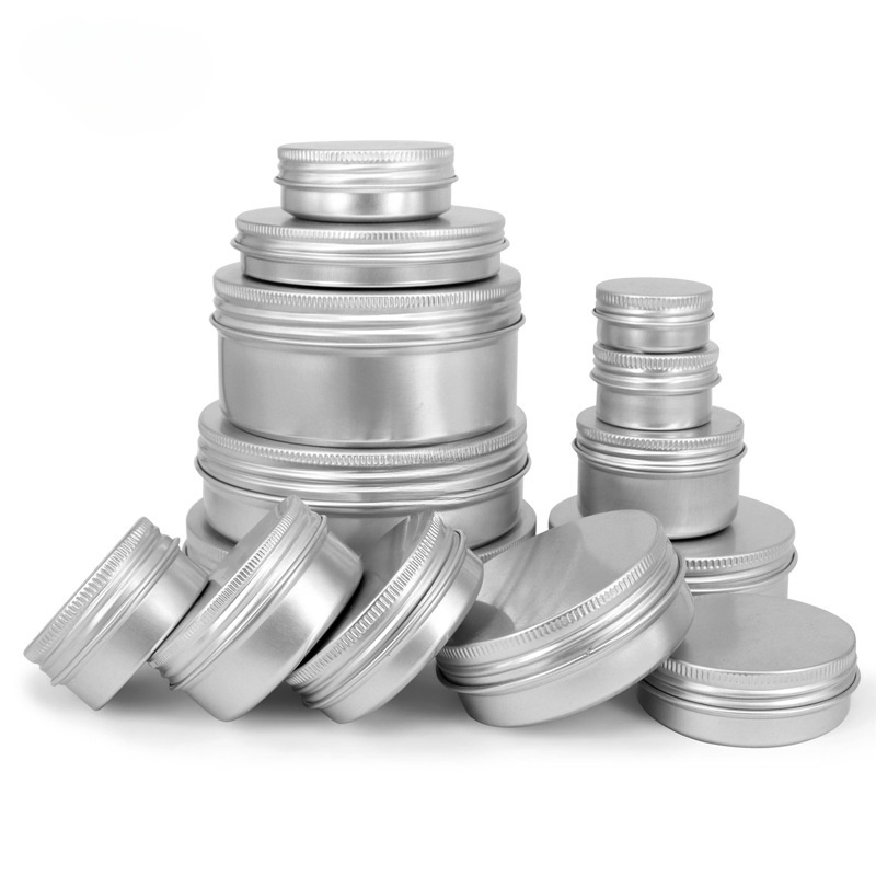 30ml ~1500ml Food Tea Cosmetic Cream Packaging Customized Size Volume Aluminum Jar