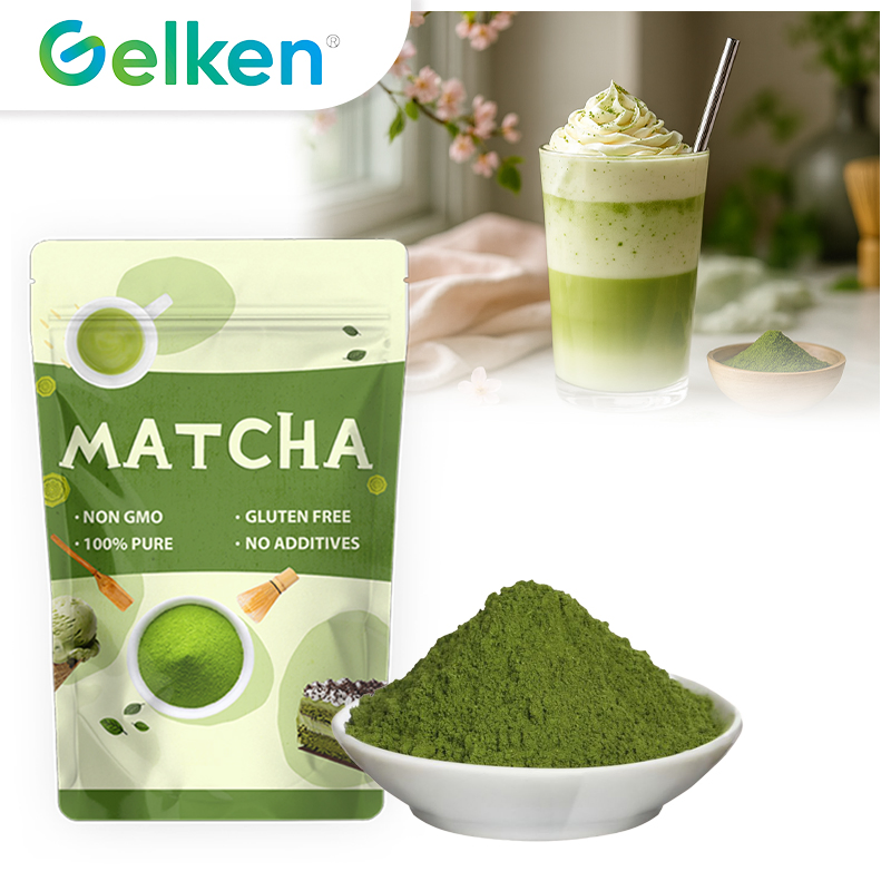 Matcha extra fine da 1000 mesh, consistenza morbida, colorato naturalmente per applicazioni premium