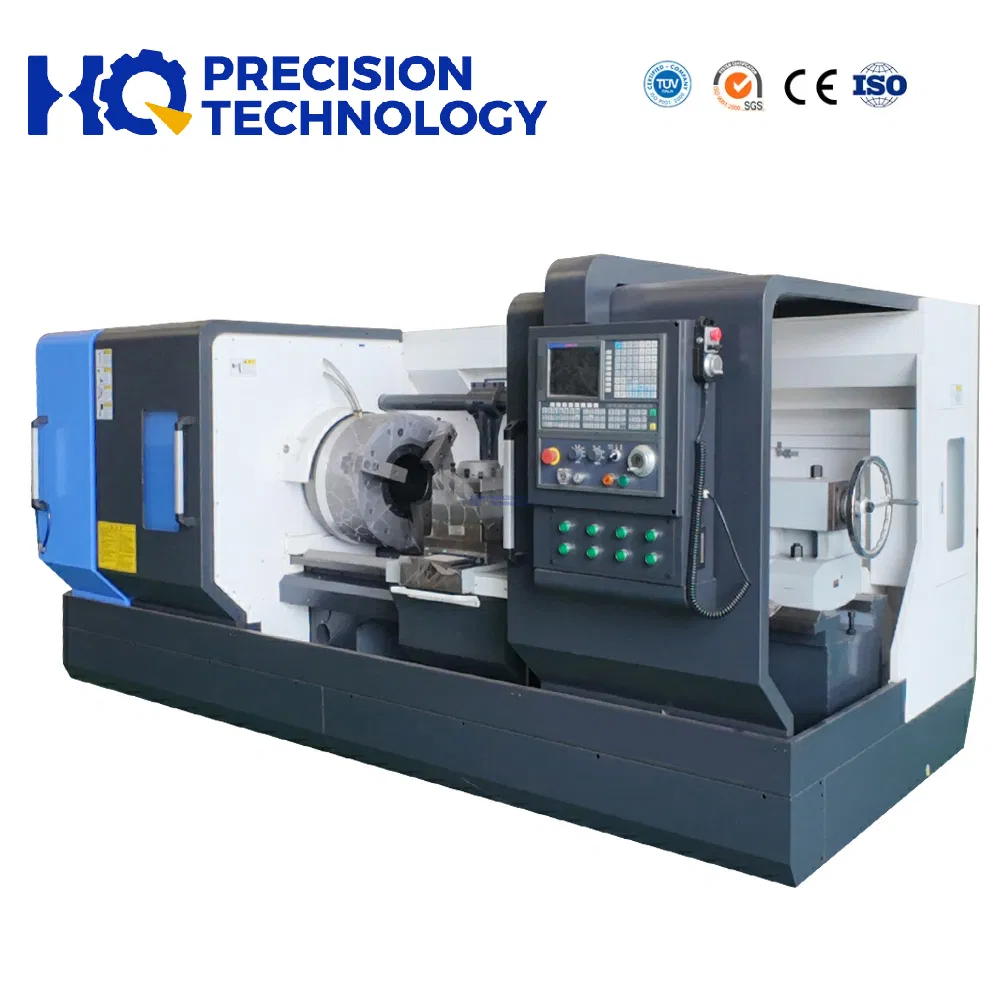 Tour à métaux industriel horizontal automatique universel de haute précision personnalisé, machine CNC pour filetage de tuyaux
