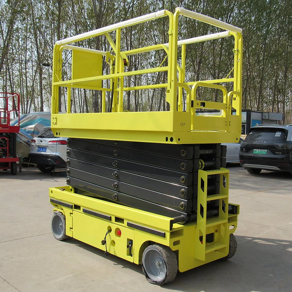 8m 10m 12m 14m Self Propelled Electric Hydraulic Lift Cleaning Use Scissor Lift with Battery