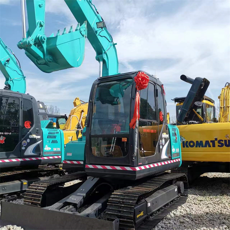Japan Original 7.5 Ton Used Kobelco SK75 Mini Digger Low Price Excavator