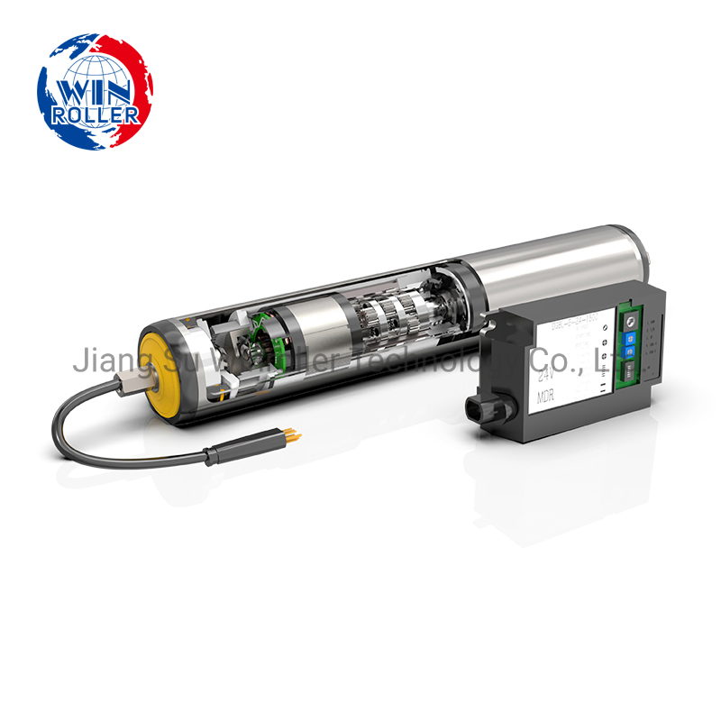 DGBL76 Customized DC 24/48V V Pulley Motorized Roller Chain Conveyor Drum Motor