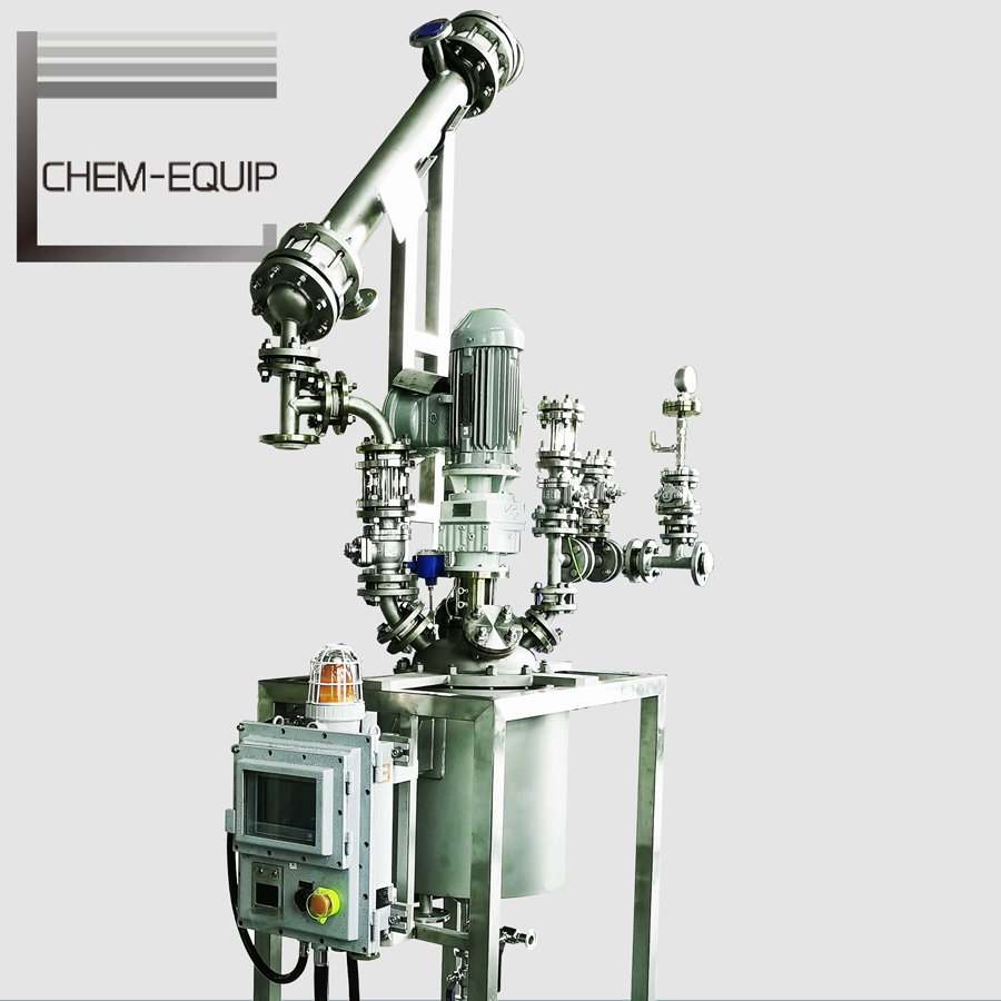 Small High Pressure Heated Stirring Pressure Pyrolysis Reactor Vessel for Biochar Production From Plastic