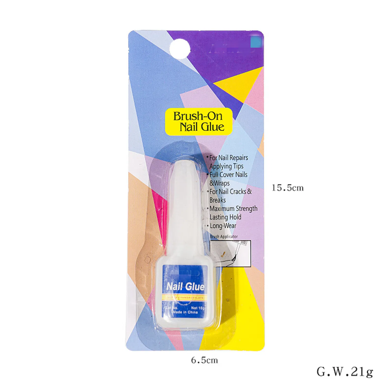 10g Quick-Drying High-Strength Nail Glue for Secure Artificial Nail Adhesion