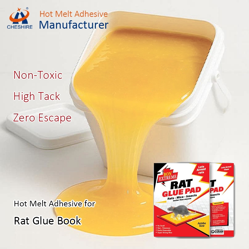 Adesivo hot melt zero COV resistente alla fuga per trappole per topi e produzione di libri
