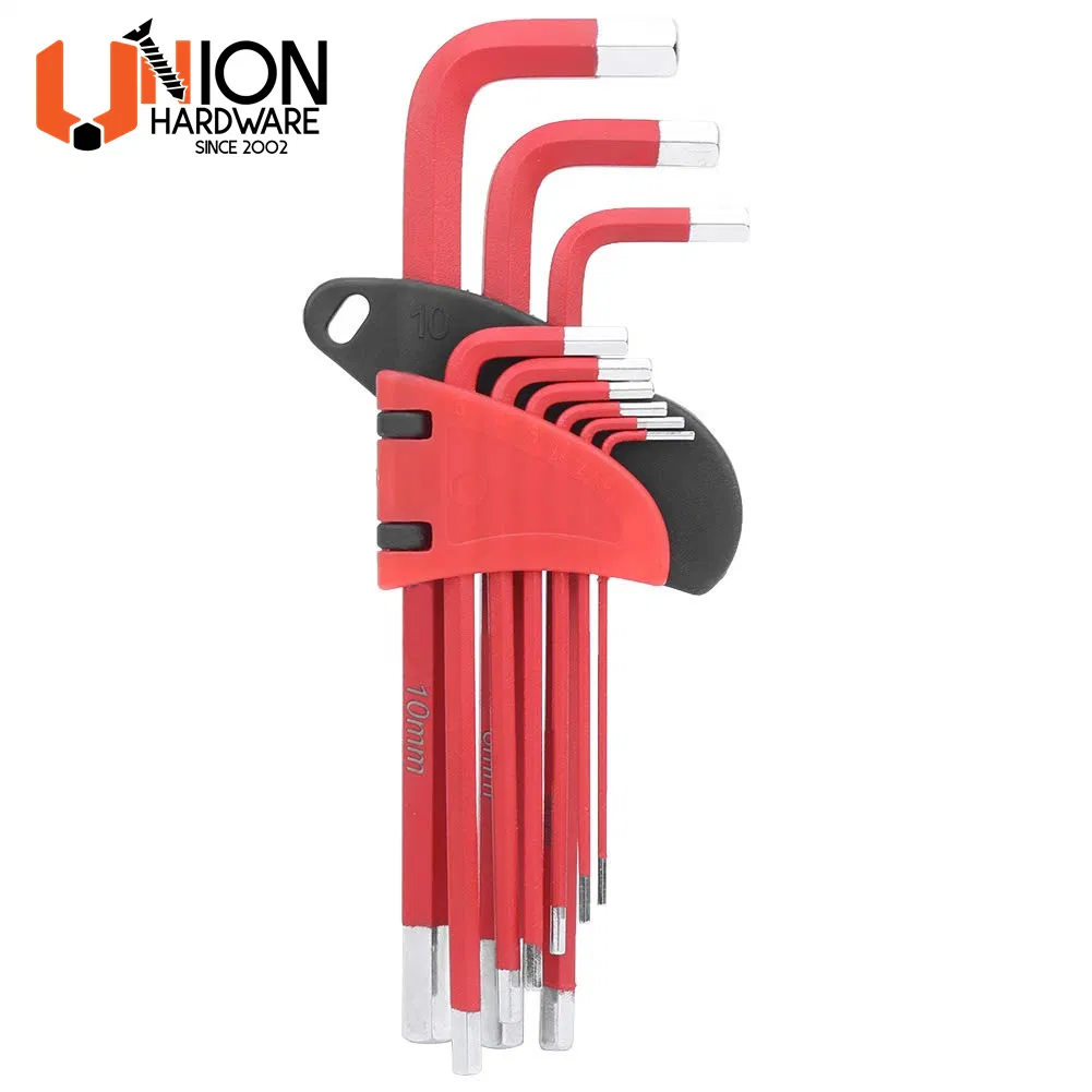 9 PCS Extra Long Flat Head Hex Key Allen Wrench