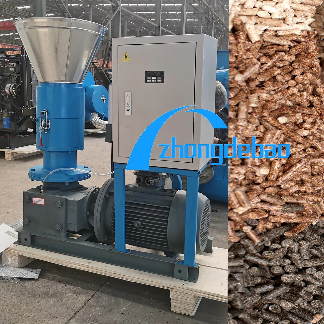 Small Biomass Moving Roller Wood Pellet Machine Sawdust Straw Pellet Machine