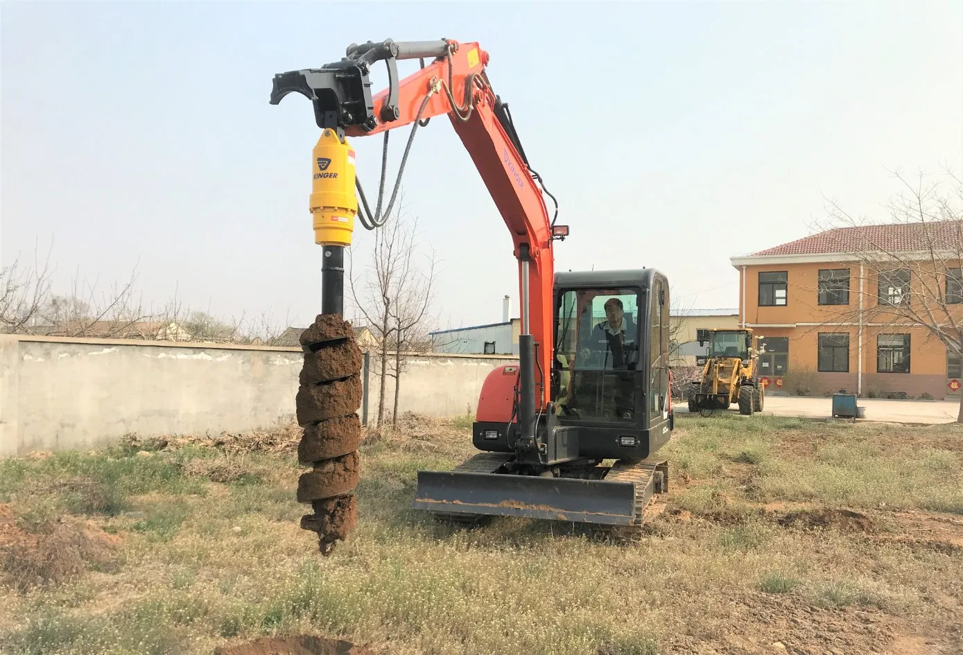 Kinger Heavy Duty Rock Drilling Machine Hole Digger Auger