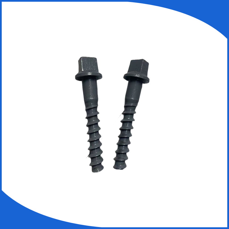 Railway Fastener System, Railway Spiral Nails, Rectangular Head Railway Bolts
