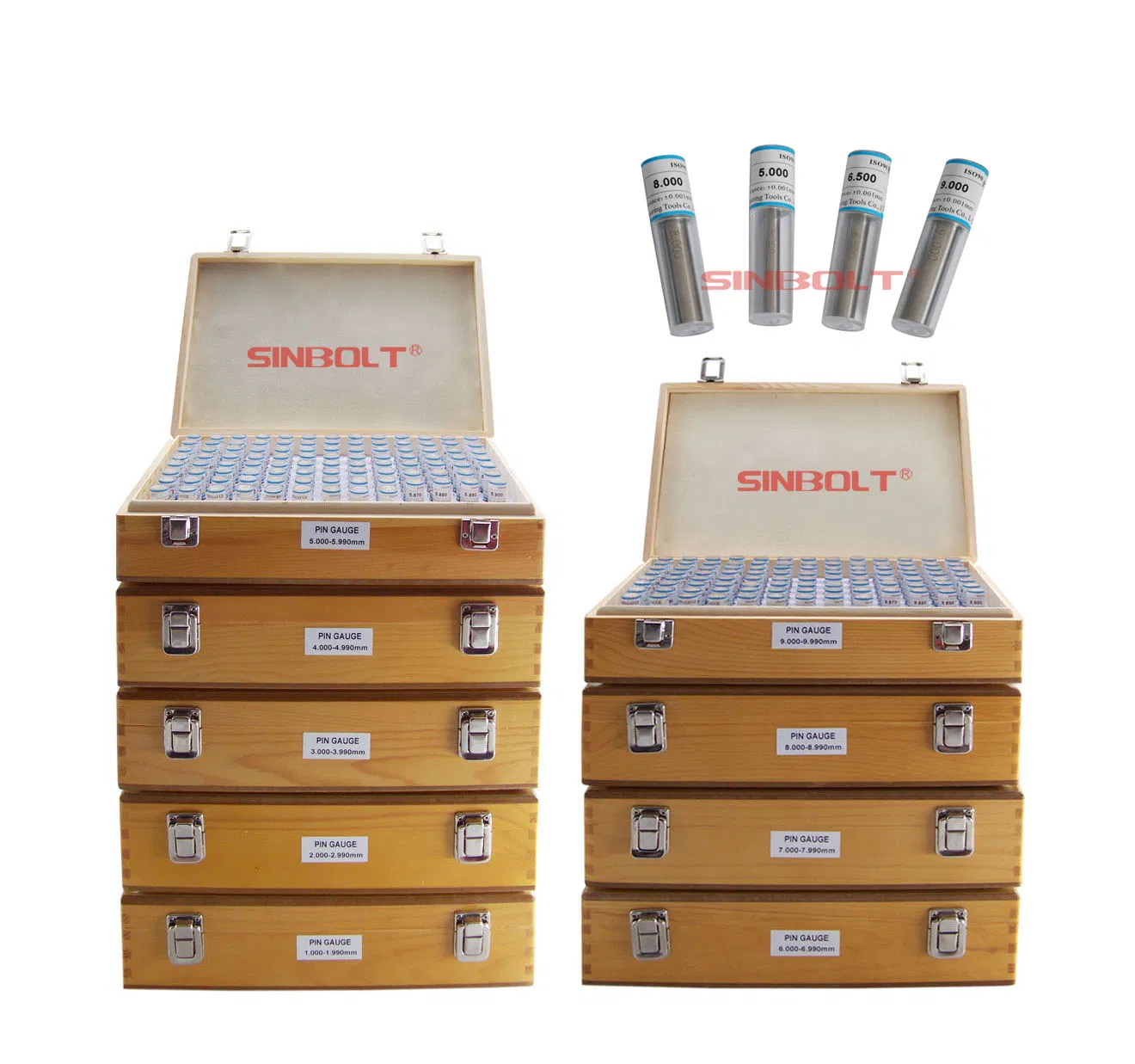 Set di Calibri a Spillo ad Alta Precisione 1,000-10,000 mm, 901 pezzi