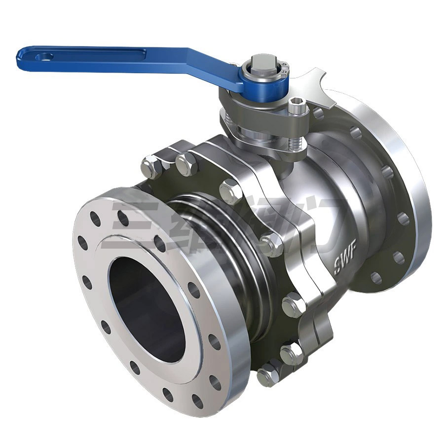 Floating Type Casting Steel Wcb CF8 Flange Ball Valve