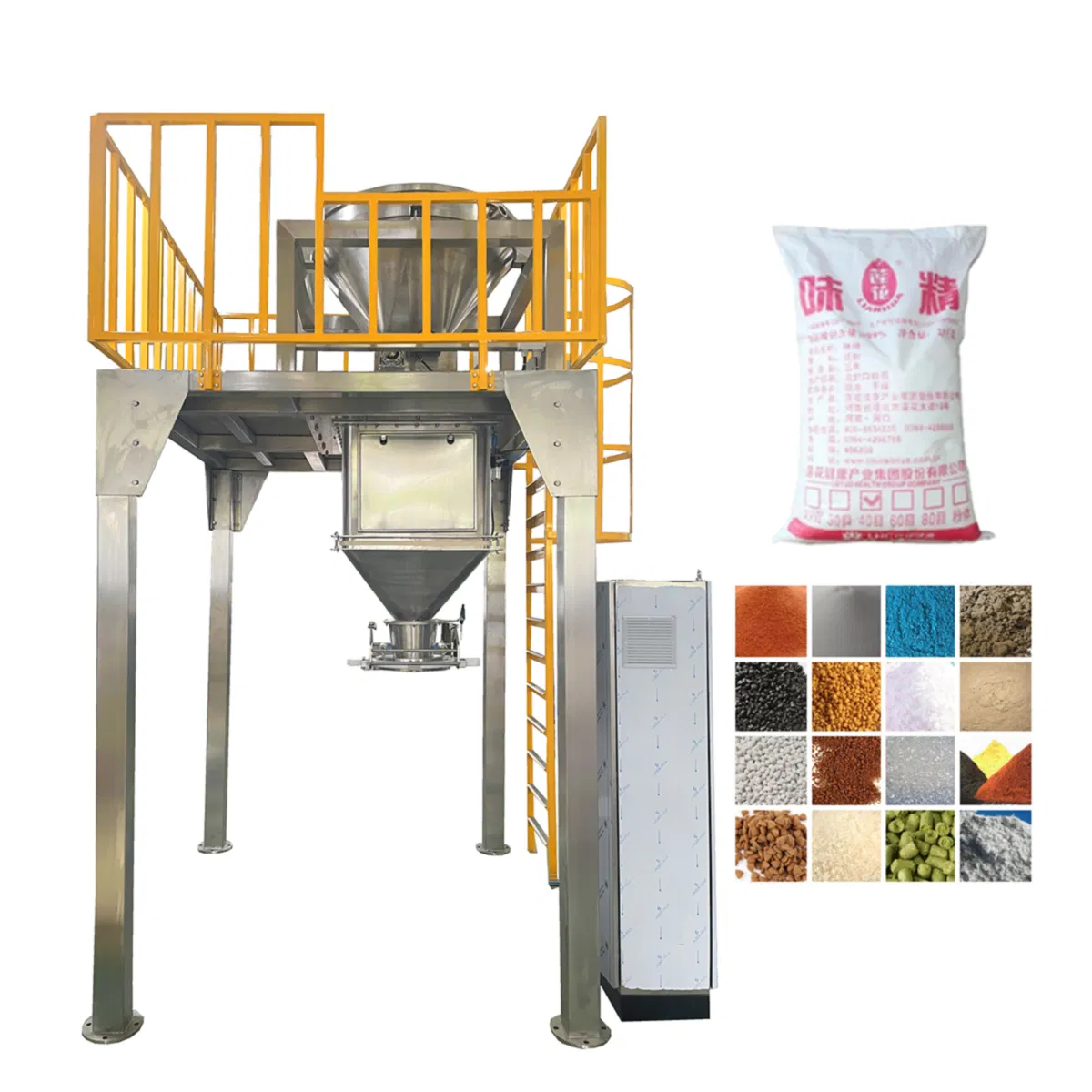 Semi-Automatic 25-50kg Powder Filling Packing Packaging Machine for Chemical Industry