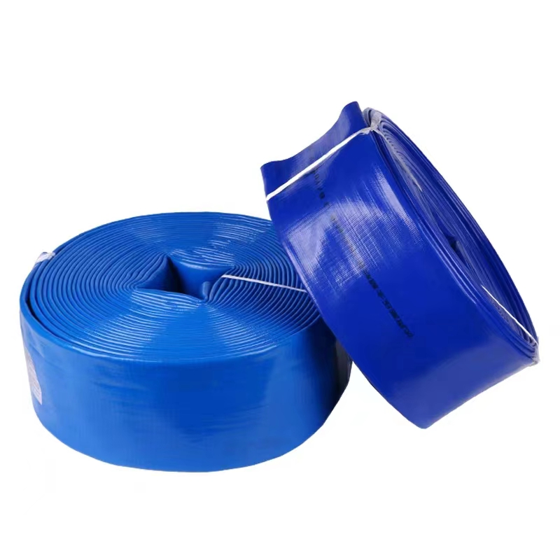 Tubo flessibile per idraulica layflat in PVC per agricoltura, a elica flessibile, giallo/blu/rosso/verde personalizzato, 2/3/4 pollici