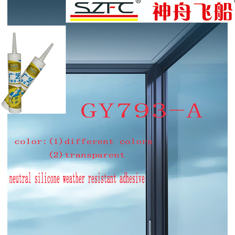 Guangyi Sigillante Siliconico Neutro Resistente agli Agenti Atmosferici per Edilizia, Vetro, Finestre, Porte