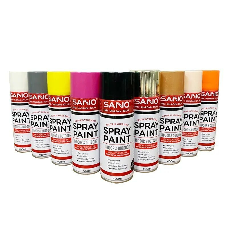 All Purpose Chrome Gold Fluorescent Aerosol Acrylic Color Spray Paint