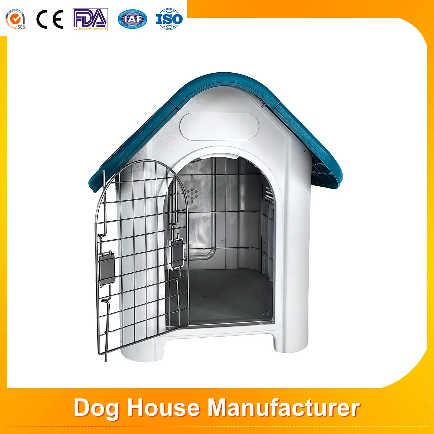 Luxury Modern Odourless Eco-Friendly Durable PP Plastic Waterproof Sunscreen Detachable Dog House