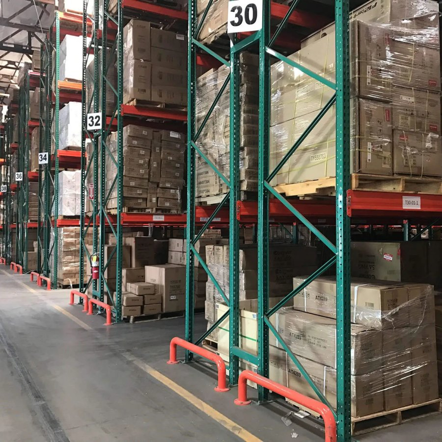 Sistema di scaffalature a goccia per pallet in metallo senza bulloni per magazzino in acciaio